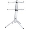 KONIG & MEYER KONIG & MEYER 18860 SPIDER PRO SI STAND SILVER SUPPORTO TASTIERA COLONNA RICHIUDIBILE ARGENTATO 2 COPPIE BRACCI REGOLABILI ESTENSIBILI