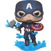 Funko Pop! Marvel: Avengers - Captain America Con Rotto Shield & Mjoinir #573