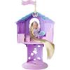 Simba Evi Love Torre Rapunzel, bambola giocattolo come principessa delle fiabe con capelli extra lunghi e torre da giocare, 32 cm, dai 3 anni in su
