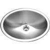 Houzer CHO-1800-1 Serie Opus Lavandino da bagno ovale in acciaio inox sottopiano con troppopieno HOUZER