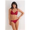 Intimissimi Slip In Seta E Pizzo Rosso