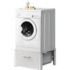 STAKMANN Supporto Base per Lavatrice e Asciugatrice con Cassetto Basamento Acciaio 150 kg