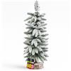 BAKAJI Albero di Natale Innevato 60cm con 44 Rami e Neve Effetto Realistico Base Tronco