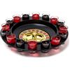 BAKAJI Roulette Russa Alcolica da Tavolo 16 Bicchierini Gioco da Tavola Party Adulti