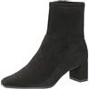 CAPRICE Stivaletti da donna con tacco con cerniera vegani, Nero (Black Stretch), 40 EU