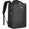 YOKGO Zaino Ryanair 40x20x25, Bagaglio a Mano 40x20x25 Ryanair,Zaino da viaggio Aereo Bagaglio a Mano, Zaino Scuola,Porta PC 14,4" Zaini Aereo Sotto il Sedile Donna Uomo Nero