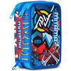 Mitama Astuccio Scuola 3 Scomparti, TRIPLO MYSTERIOUS WARRIORS, Contenuto 47 pz, Completo di Matite, Pennarelli, Portapenne Scuola Elementare Bambino