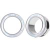 Vankula Dilatatori Lobo Double Flared tunnel dilatatore orecchie Conchiglia in Acciaio inossidabile lobi piercing espansori Gioielli Uomo Donna 14mm(9/16) Argento
