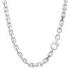 NKlaus 50cm Collana con catena ad ancora in argento massiccio 925 placcato diamante 3,80mm 30,5g 5892