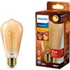 PHILIPS Vintage Amber Spiral ST64 Bulb, Dimmable, Flicker-Free, EyeComfort, 270 Lumen, Flame (1800 K), 3.1 W=25 W, E27 Base, 1-Pack