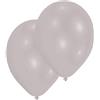 Amscan - 25 Palloncini in Lattice, 27,5 cm, Colore: Argento Metallizzato