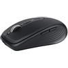 Logitech MX Anywhere 3 Mouse Compatto, Wireless, Scroller Elettromagnetico, Ergonomico, Sensore 4000 DPI, Pulsanti Custom, USB-C, Bluetooth, Mac, iPad, Windows, Linux, Chrome, Nero