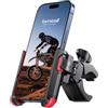 Lamicall Supporto Telefono Bicicletta - [1S Blocco] 360° Rotazione, Stabile & Sicuro, Fissaggio e Rimozione Rapido, Perfetto per Video, Porta Cellulare Moto per iPhone 17/16 Galaxy e 4,7-7 Smartphone