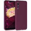 kwmobile Custodia Compatibile con Huawei P20 Pro Cover - Back Case per Smartphone in Silicone TPU - Protezione Gommata - viola bordeaux