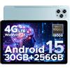 DOOGEE TAB G6 Tablet 11 Pollici, 4G LTE 90Hz Tablets Android 15, 30GB RAM+256GB ROM/TF 2TB, Octa-Core PC con sim, 8000mAh/Gemini AI/Widevine L1/13MP+5MP/OTG/BT5/FACE ID/Doppi altoparlanti/3.5mm Jack