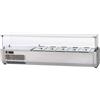 Tecnodom Vetrina refrigerata per pizza in acciaio inox con motore a SINISTRA Modello VR4140VDSX