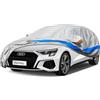 Holthly Telo Copriauto da Esterno, Holthly 10 Strati Telo Copri Auto Felpato 100% Impermeabile, Copertura Auto Antipolvere Antigraffio AntiSole, adatta per Berlina Mercedes ClA, BMW 2 Series ecc. 3L