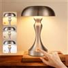 meoaow Lampada da Tavolo LED Senza Fili, Touch, Dimmerabile, Color Nichel