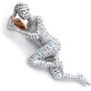 JJQHYC Scultura in Resina per Amanti dei Libri, Statua di Donna Che Legge Decorazione per Libreria, Ornamento Astratto Pensatore, Regalo per Lettori, Statuette Decorative Casa Moderni (C)