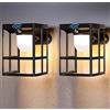 ZKLiLi Lampade da parete a energia solare per esterni, applique da parete solare con 3 modalità di illuminazione e sensore di movimento, luci solari per portico dal tramonto all'alba, per esterni,