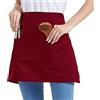 Nanxson Grembiule Cucina Donna, Mezzo Grembiule Cameriere con 2 Tasche