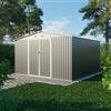 Parama Casetta da giardino in acciaio zincato grigio 3,62x3,62xh2,17m - 180kg - 13,1 metri quadri