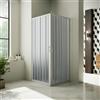 Parama Box doccia angolare apertura centrale 80x80 cm profili e pannelli in pvc h185cm