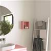 Parama Pensile bagno sospeso a giorno 25x25cm color rosa cipria | Ardenne