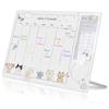 xyuayamz Lavagna Settimanale, Skylight Calendar, Cancellabile Planner Settimanale da Tavolo, Planning da Tavolo Posizionato sulla Scrivania, Planner per La Pianificazione Settimanale dell'Ufficio, Acrilico
