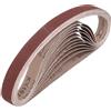 QUARKZMAN 19mm x 305mm Nastri Abrasivi, 10Pz 80 Grana Carta Vetrata per Levigatrice Ossido di Allumina Per Lavorazione Legno, Lucidatura Metalli, Affilatura Coltelli