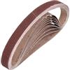QUARKZMAN 25mm x 762mm Nastri Abrasivi, 10Pz 60 Grana Carta Vetrata per Levigatrice Ossido di Allumina Per Lavorazione Legno, Lucidatura Metalli, Affilatura Coltelli