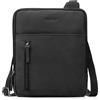 LEABAGS Borsa a Tracolla in Pelle Uomo - Messenger, da Lavoro, Ufficio, Mano, Viaggio, per Tablet - Natura Nero