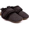 Mikk-line Scarpine per neonati - Morbide scarpe primi passi con suola in finta pelle antiscivolo - Calde pantofole in feltro per ragazzi e ragazze - Perfetto per 0-48 mesi, Scaglie di cioccolato,