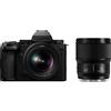 Panasonic fotocamera mirrorless S5 IIX con obiettivo 20-60mm e 50mm f/1.8