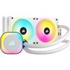 Corsair Dissipatore iCUE LINK H100i RGB Bianco 240mm con Illuminazione LED