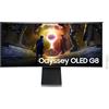 Samsung Monitor Curvo OLED 34" WQHD 3440 x 1440 Pixel Argento
