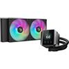 DeepCool Dissipatore MYSTIQUE 240 ARGB a liquido 240mm 12 cm Nero