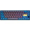 Ducky Tastiera Gaming Meccanica USB Tedesca 65% Nero Blu Retroilluminata RGB