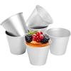 Semazz Stampi per Budini,6 PCS Alluminio Stampo per Cupcake Muffin Stampo per Torte Stampi per Torte Antiaderenti Stampo per Tazze da Forno Mini Stampo per Cupcake Dariole per fare dolcetti dolci e salati