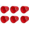 Fdit Paralumi Rossi, 6 Pezzi Paralume in Tessuto Moderno Copri Lampada da Tavolo per Lampadario in Cristallo Applique Rosso