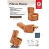 Il Benessere Poltrona Relax Memory con Pediera Estensibile Alzata Verticale cm 10 Doppio Rivestimento completa di Alzapersona e Kit Roller 2 Motori Pronta Consegna Azzurra PREZZO IVA AGEVOLATA 4%
