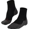 FALKE TK5 Wander Wool Short M Sso lana filo funzionale sottili antivesciche 1 paio, Calzini da escursionismo Uomo, Nero Black-Mix 3010, 42-43