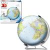 Ravensburger - Puzzle 3d Globo Terrestre Impara La Geografia | Puzzle 3d Bambini A Partire Dagli 12 Anni | Modellismo Da Costruire Bambini Di 540 Pezzi | Regalo Bambino 12 Anni E Più