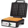 Salter Macchina per cialde Salter - Piastre antiaderenti doppie per cialde, macchina per waffle belgi e americani a profonda riempitura, controllo della temperatura regolabile, manico freddo al tatto, 1600W