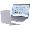 mCover Custodia compatibile solo con Dell Inspiron 16 5640 5645 serie 2024 ~ 2025 da 16 pollici PC portatili Windows a conchiglia (non compatibile con altri modelli Dell), trasparente