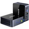 GMKtec Mini PC Intel i7-12700H (14 Core/20 Thread, Turbo 4.7 GHz) 16 GB DDR4 512GB SSD M.2 NVMe (supporto SATA) mini computer con triplo display, USB 3.2 Gen 2 * 2, Type-C, WiFi 6/BT 5.2, LAN 2.5 G