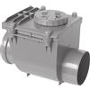 First Plast NRO125G Valvola Antiritorno in PVC con O-Ring, Grigio, diametro 125 mm