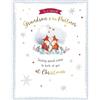 Piccadilly Greetings Biglietto di Natale con personaggi, coppia nipote e partner, volpi, 20,3 x 15,2 cm