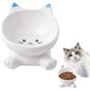 Generico Ciotola Premi Per Gatti, Ciotola per Cibo per Gatti con Bordi Rialzati a di Orecchie, Ciotola Antiscivolo per Animali Domestici in Ceramica per Taglia Piccola Media e Grande