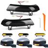 EXLECO 2Pcs Indicatore di Direzione Dinamico a LED Specchietto Retrovisore Compatibile con VW Golf 5/6 MK5 GTI Jetta EOS Passat B5.5/B6 Skoda Superb Sharan B5, Luce di Segnale di Rotazione Dinamici